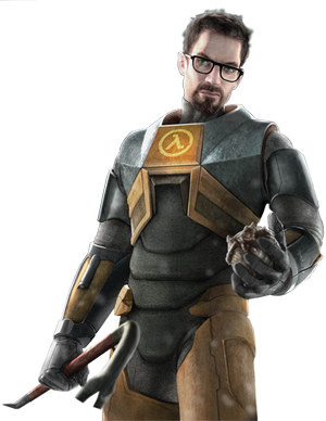 cool gordon freeman [AI] art (Half-Life 1) (Half-Life 2