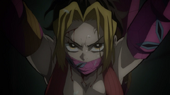 Makio captured by Daki's obi