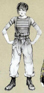 Concept art of Mako in a boiler suit.