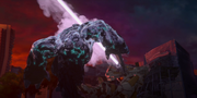 Hunter Vertigo freezing a Kaiju.png