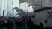 Trespasser attacking the Golden Gate Bridge.