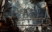 Concept art of Gipsy Danger in the Shatterdome