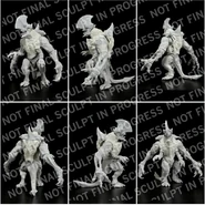 NECA Trespasser unfinished sculpt