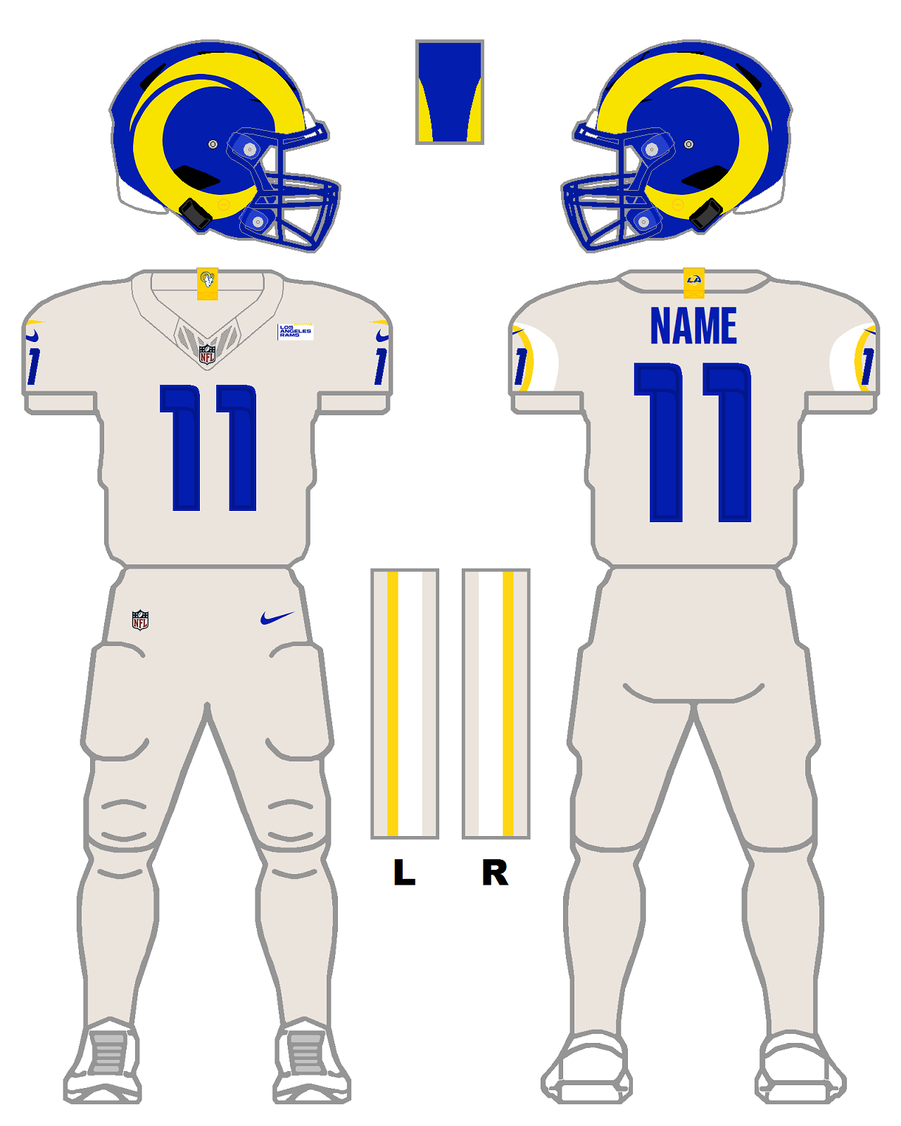 Los Angeles Chargers Home Uniform - National Football League (NFL) - Chris  Creamer's Sports Logos Page 