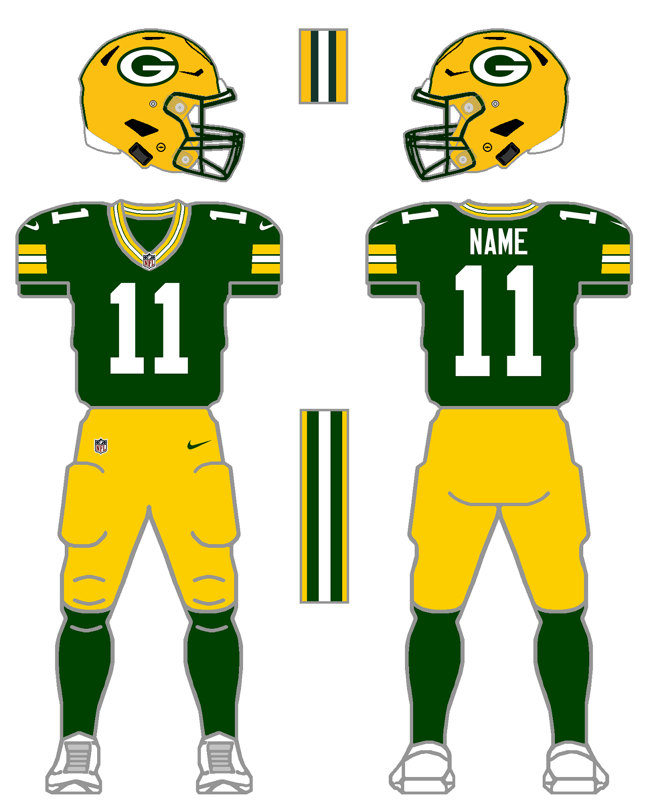 Green Bay Packers 'Deer Season' alternate (concept) : r/GreenBayPackers