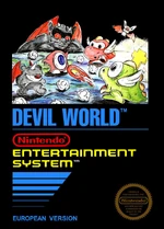 European Devil World NES box art