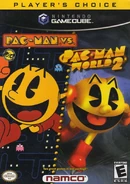 GameCube box art (2003, Player's Choice feat. Pac-Man Vs.)
