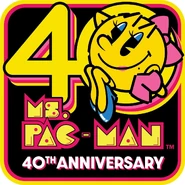 Ms. Pac-Man 40th Anniversary artwork, 2021