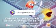 Promotional artwork from a "Weather World" update