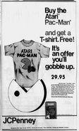 Atari, Pac-Man t-shirt flyer (JCPenney)