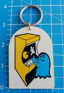 Unknown manufacturer, Ghost playing Pac-Man keychain