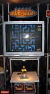 The unreleased port of Jr. Pac-Man, seen on Super Pac-Man Collection during its demonstration at Toy Fair 2006.