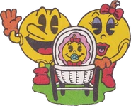 Pac-Man coloring book (sticker artwork)