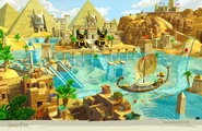 "Layout for Ancient", which is concept art for Mirage Oasis
