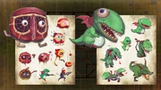 Concept art of Pooka and Fygar in Shadow Labyrinth