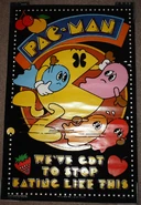 Western Graphics, Pac-Man flocked blacklight poster