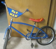 AMF, "Junior Roadmaster" Pac-Man bicycle (turned)