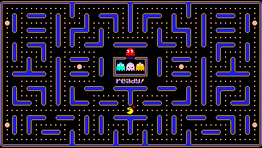 The original maze, which would normally scroll.