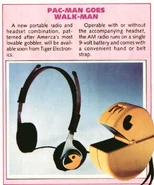 Tiger Electronics, Pac-Man AM Radio & Headset newspaper ad