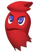 Blinky as he appears in Pac-Man Party.