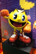 A Pac-Man Zone statue, as seen at IAAPA 2013