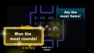 Game screenshot of the final results (Pac-Man Museum +)