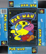 Western Publishing Co., Pac-Man 99-piece puzzle (version 1, flattened box)