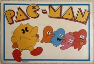 Unknown manufacturer, Pac-Man laminated placemat (version 2, front)