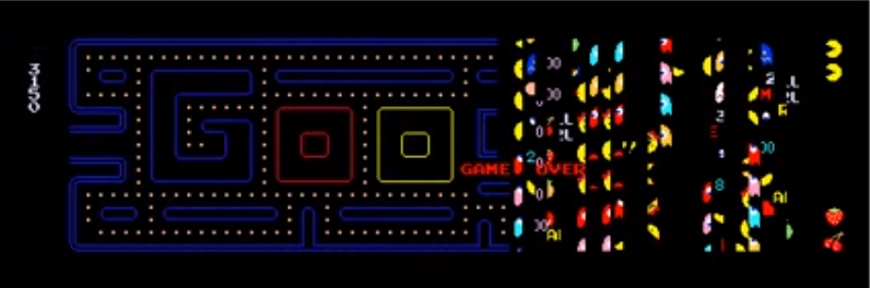 PAC-MAN Doodle - pacman 30th anniversary - popular Google Doodle games 