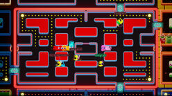 Screenshot of a game in progress, in Pac-Man Mega Tunnel Battle: Chomp Champs