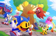 Artwork to celebrate Pac-Man being added to Sonic Racing: CrossWorlds by Mark Hughes, 2026