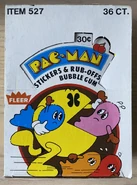 Fleer, Pac-Man Stickers & Rub-Offs (retail box, version 2)