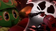 Chameleon Pac looks over Betrayus having some childish dreams