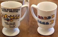 Bally Midway, Pac-Man ceramic mug (version 1, David Marofske signature)