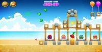 Small Pac-Man splitting into three like The Blues
