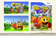 Various pre-final art pieces, including an alternate logo (top-left).