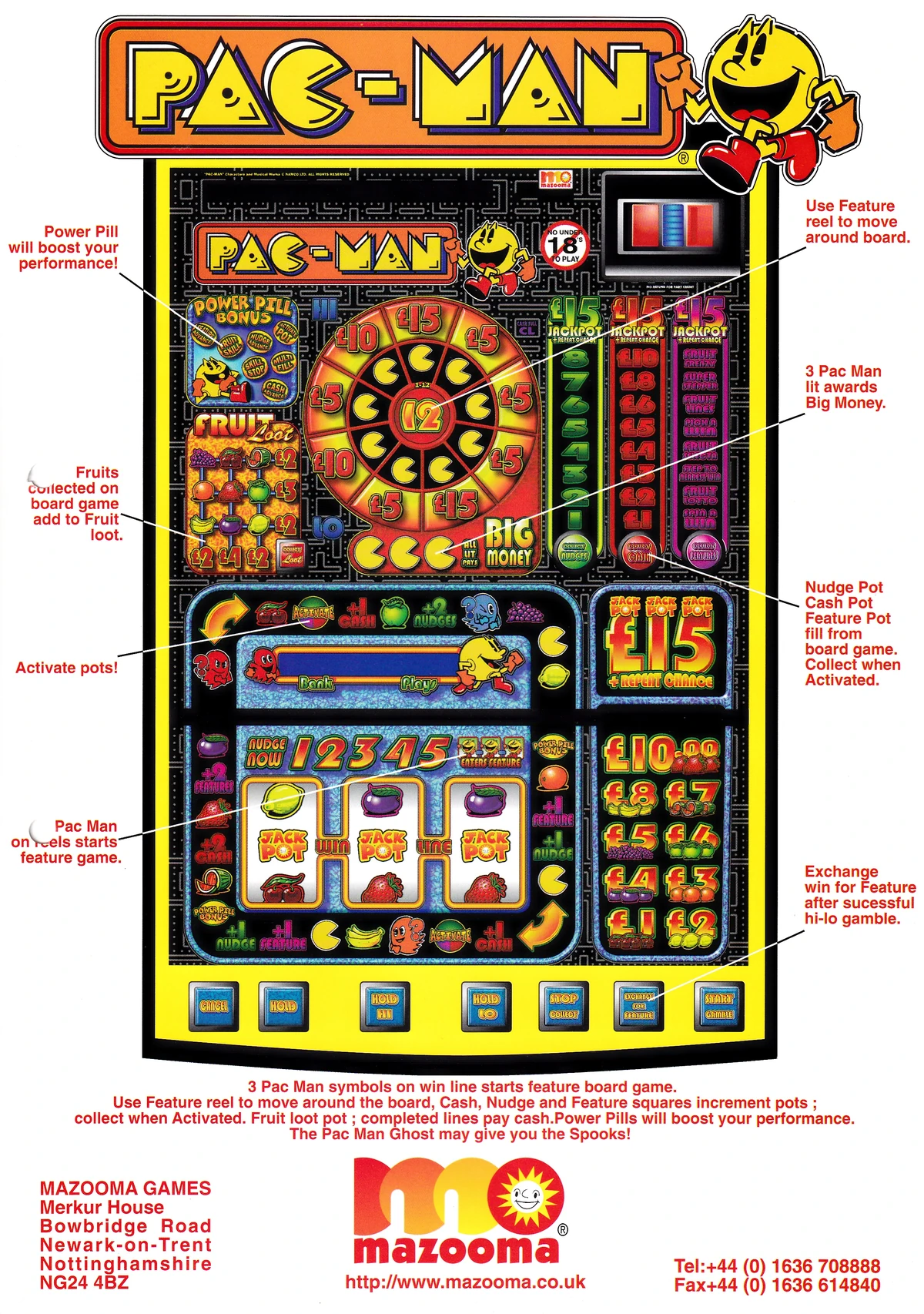 Pac-Man (Mazooma fruit machine series) | Pac-Man Wiki | Fandom