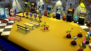 Pac-Man Museum + features a customizable arcade HUB world which the player can decorate to their liking.