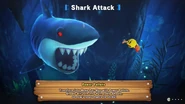Loading screen for Shark Attack from Pac-Man World 2 Re-Pac