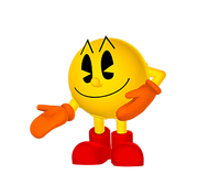 The current 3D appearance of Pac-Man in use since 2016.