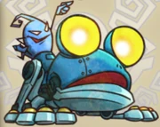 Killer Frog, as it appears in Pac-Man Monsters.