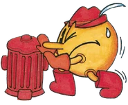 Pac-Man and Fire Hydrant (TurboGrafx-16 manual)