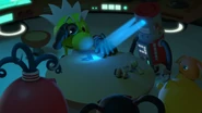 Sir Cumference inspects the map with the help of Grinder