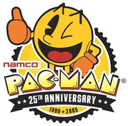Pac-Man 25th Anniversary logo.
