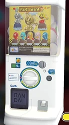 Close-up of the Gashapon in Pac-Man Museum+.