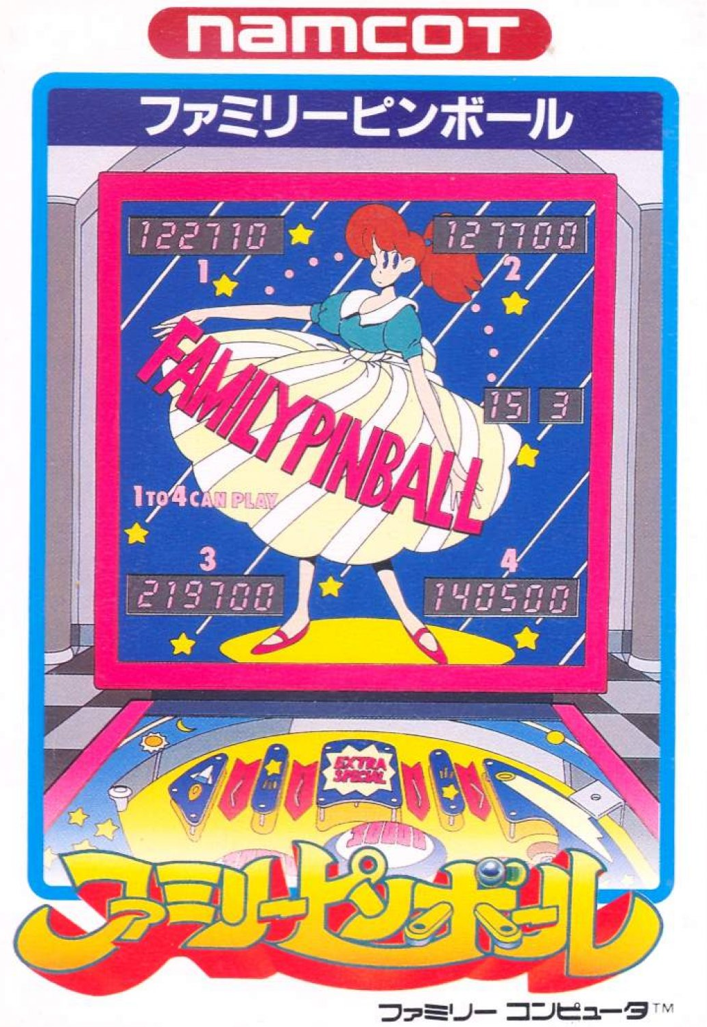 PINBALL Pin Ball Famicom Nintendo 2271 fc