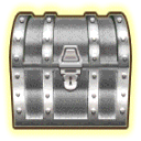 Silver treasure chest