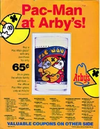 Arby's, Pac-Man glass flyer