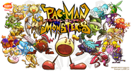Pac-Man Monsters logo - Japanese ver.
