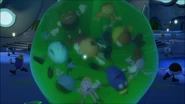 Various Pac-Worlders get slimed